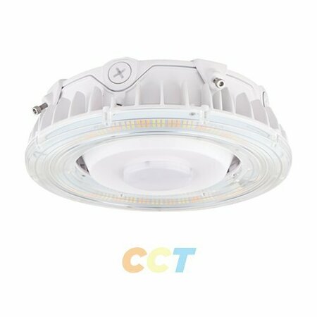 PORTOR 75W LED Round Canopy Luminaire, CCT Selector PT-CAS1-75W-3CCT